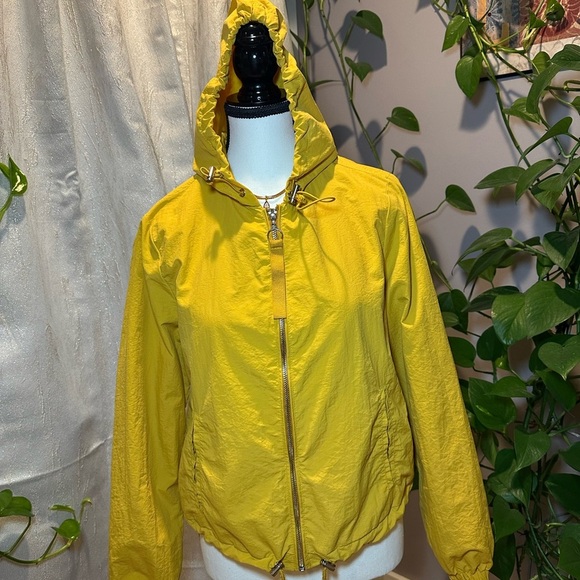 Ashley by 26 International Yellow Utility Jacket with Hood - Picture 2 of 10